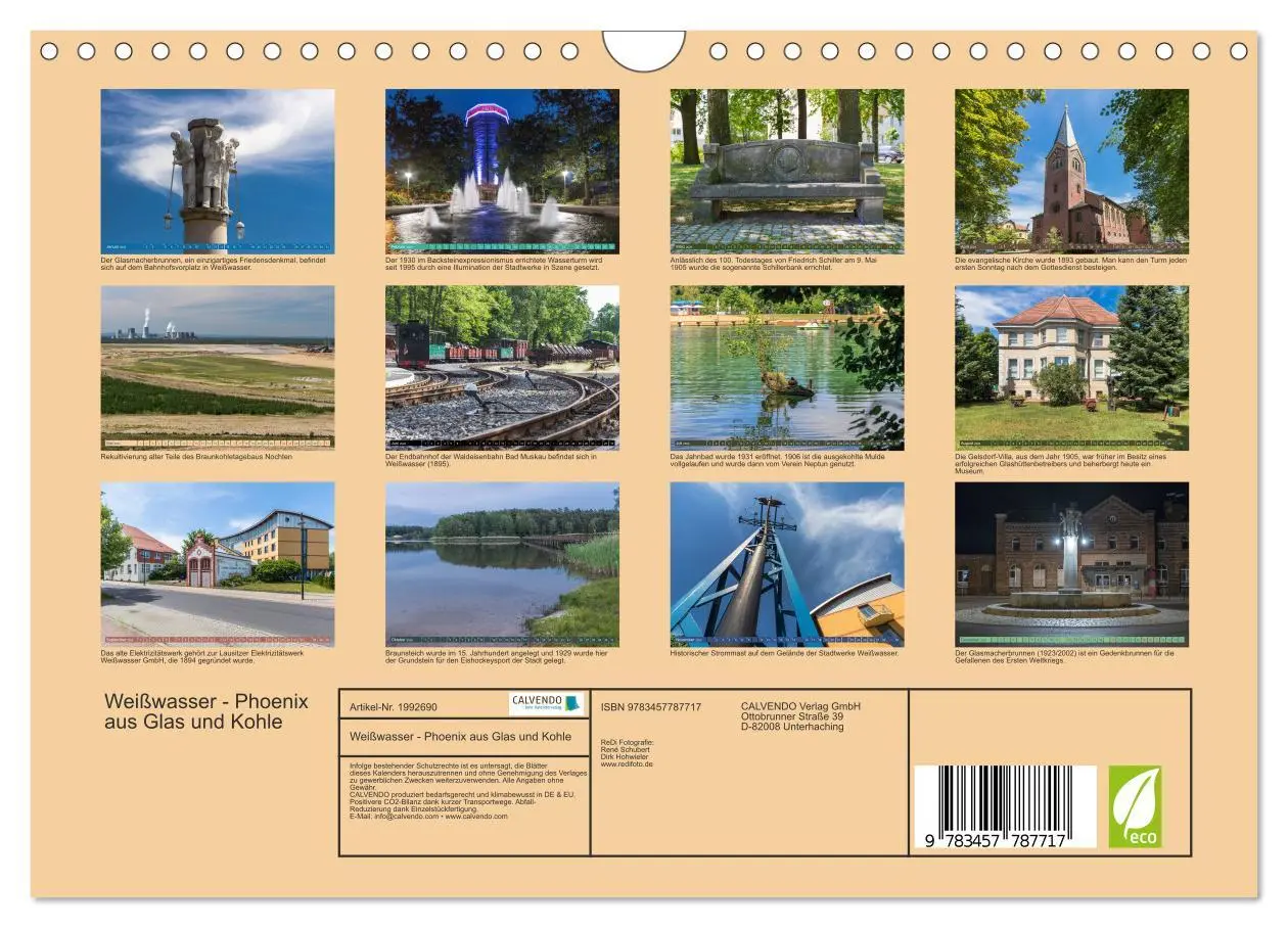 Bild: 9783457787717 | Weißwasser - Phoenix aus Glas und Kohle (Wandkalender 2026 DIN A4...
