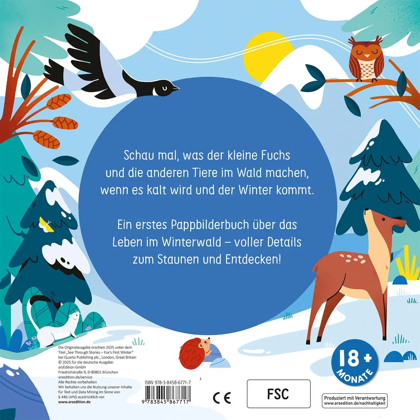 Rückseite: 9783845867717 | Was macht der Fuchs im Winter? | Johnny Barr | Buch | 10 S. | Deutsch