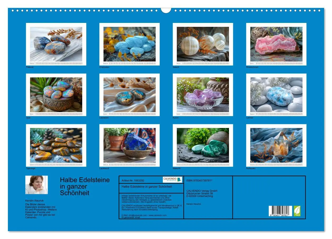 Bild: 9783457397817 | Halbe Edelsteine in ganzer Schönheit (Wandkalender 2026 DIN A2...