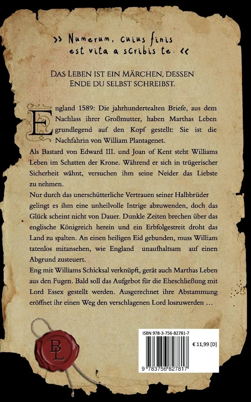 Rückseite: 9783756827817 | Bastardlinie | Laura Henry | Taschenbuch | 268 S. | Deutsch | 2022