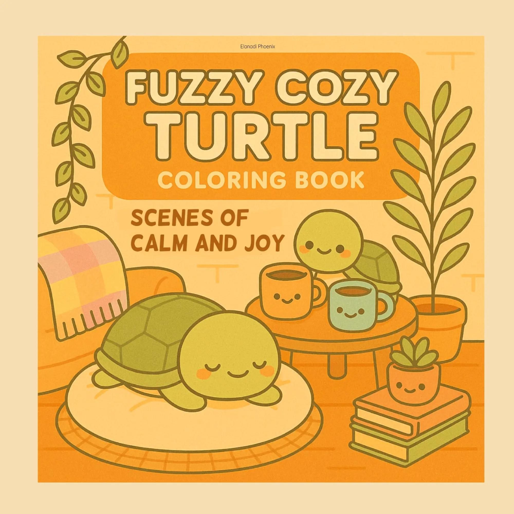 Cover: 9783769317817 | Fuzzy Cozy Turtle Coloring Book | Scenes of Calm and Joy | Phoenix