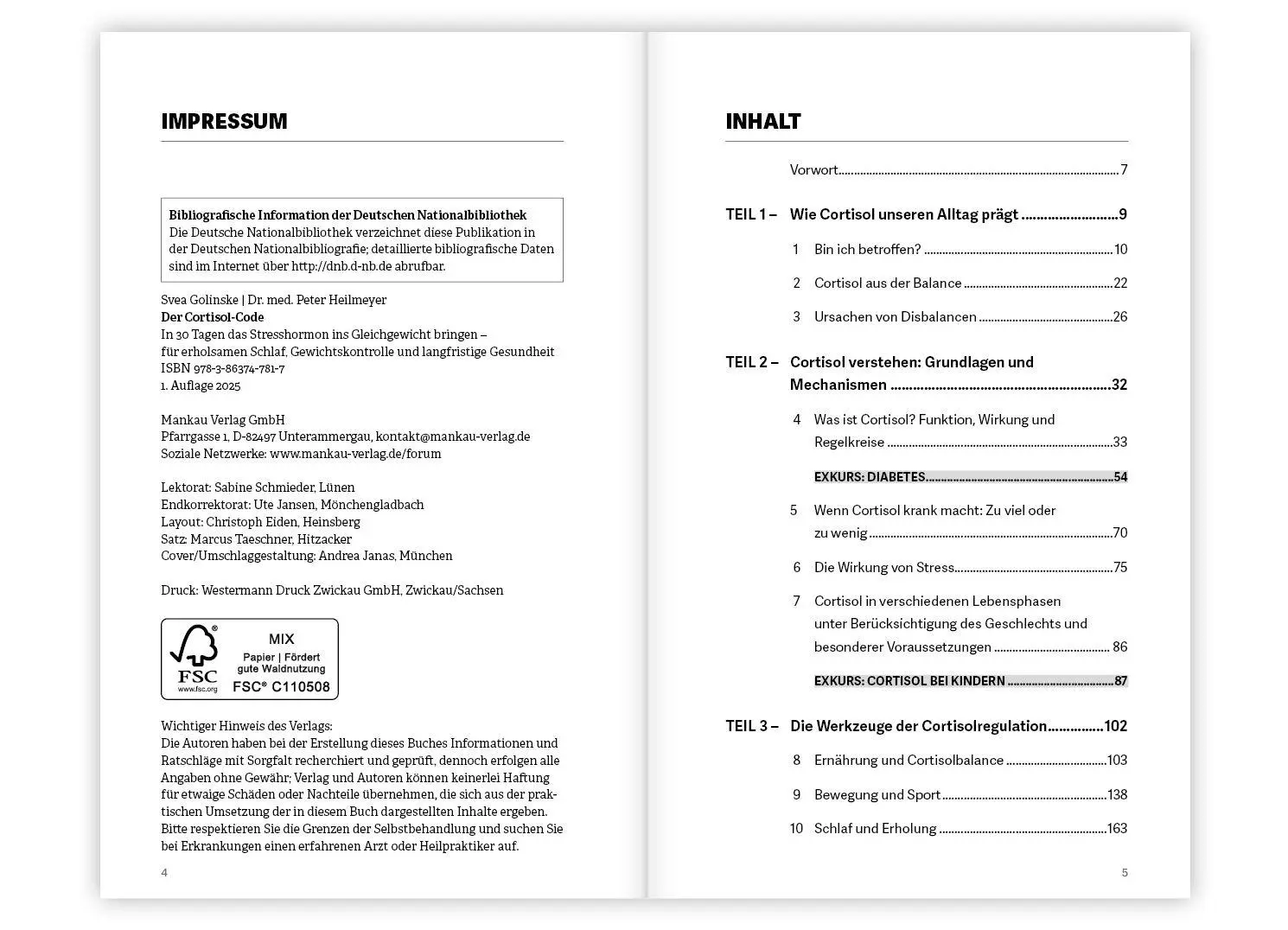 Bild: 9783863747817 | Der Cortisol-Code | Svea Golinske (u. a.) | Taschenbuch | 254 S.