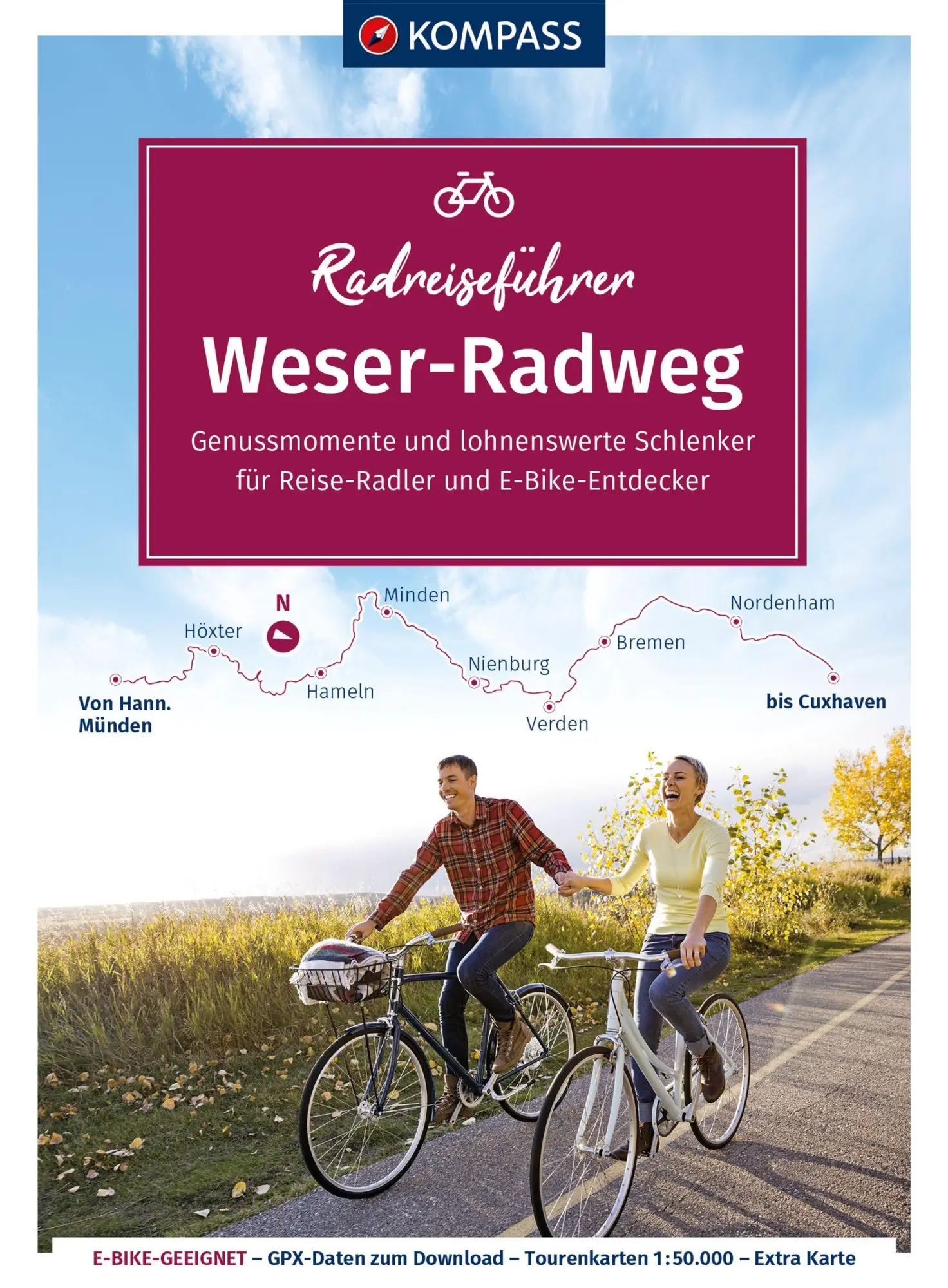Cover: 9783991217817 | KOMPASS Radreiseführer Weser-Radweg | Ralf Enke | Taschenbuch | 208 S.