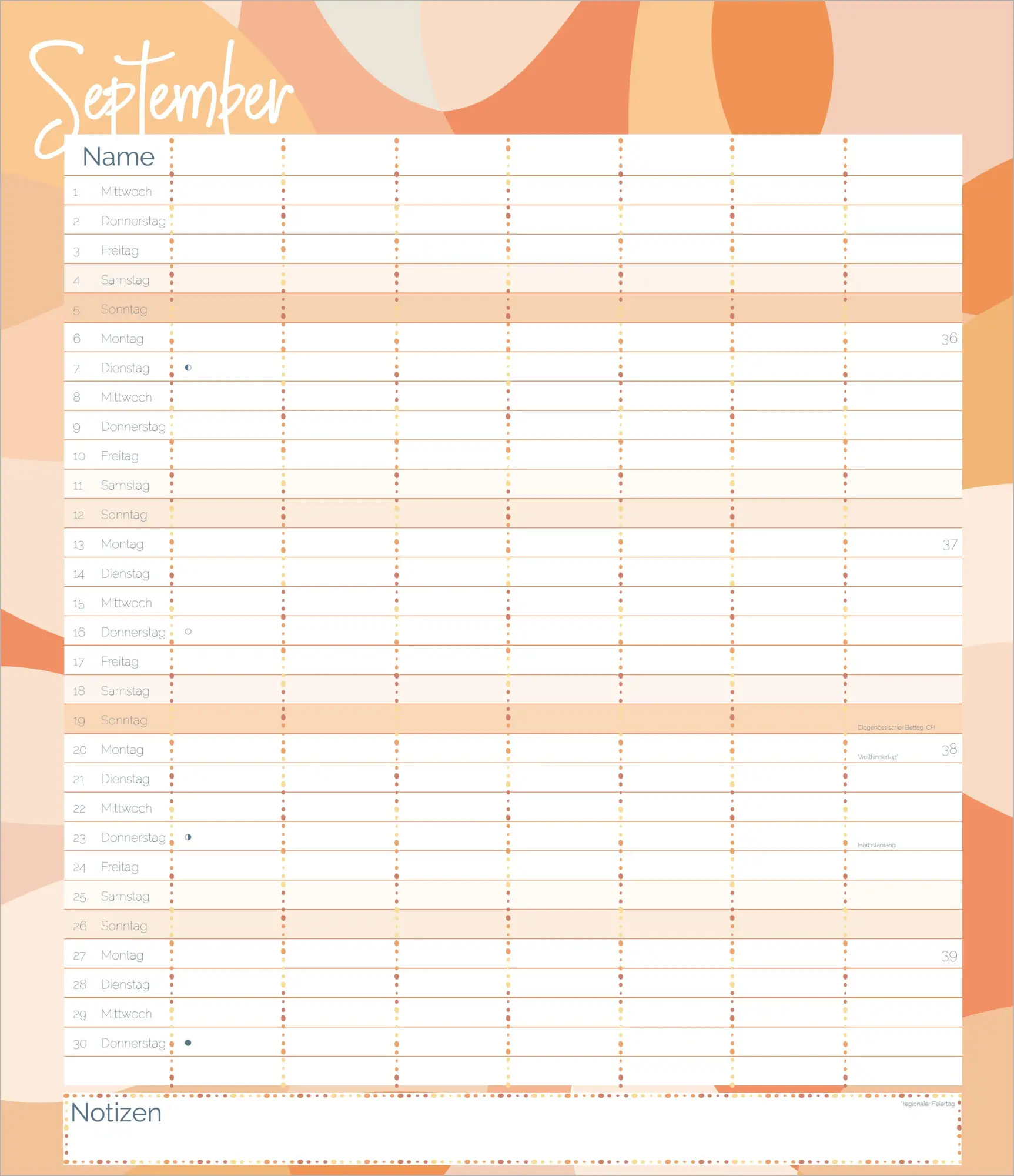 Bild: 4069095017917 | Flexiplaner kunterbunt 2027 | Kalender | DuMont (Kalender) | 14 S.