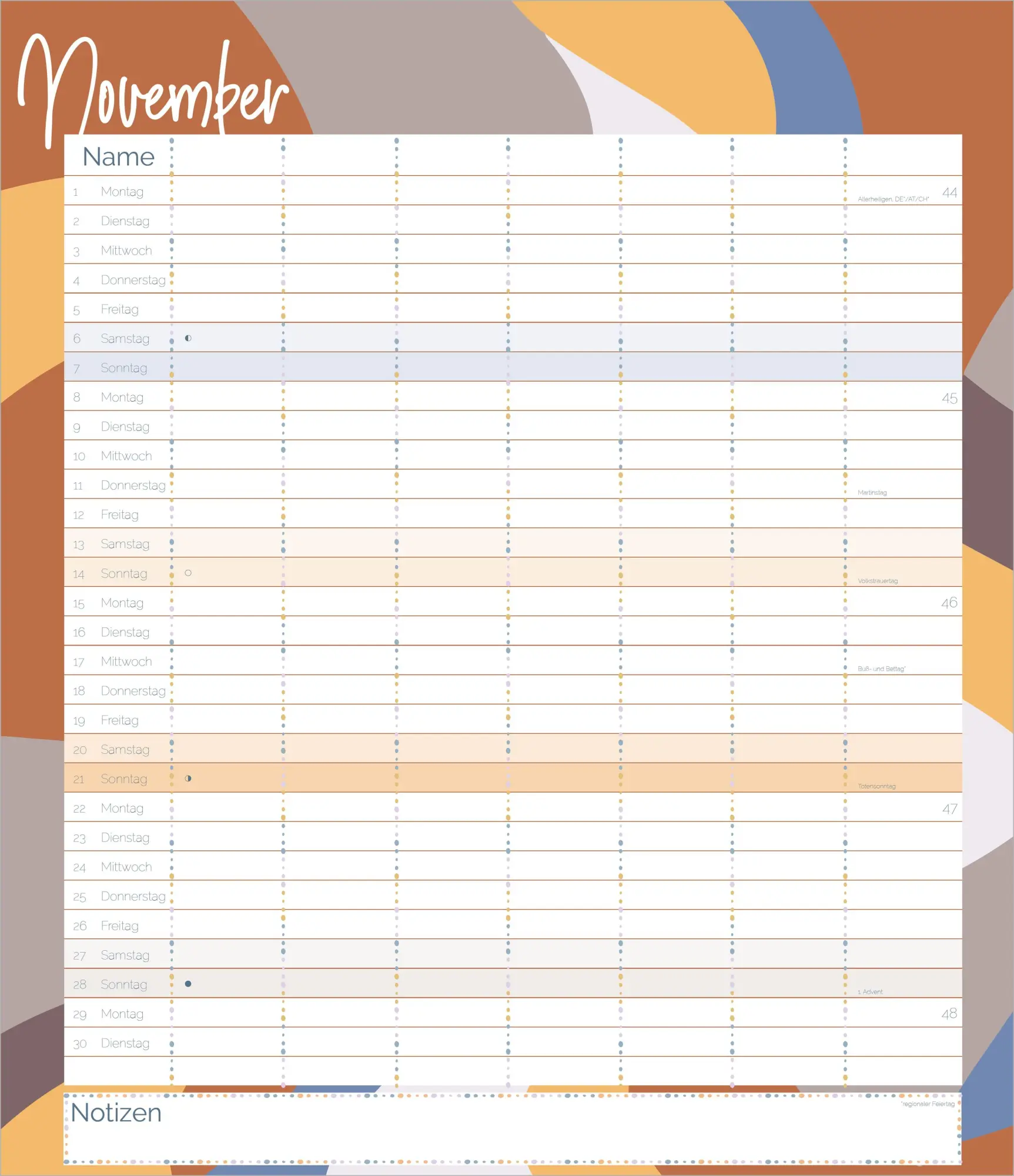 Bild: 4069095017917 | Flexiplaner kunterbunt 2027 | Kalender | DuMont (Kalender) | 14 S.