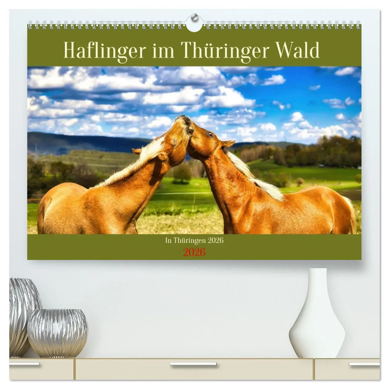 Cover: 9783457387917 | Haflinger im Thüringer Wald (hochwertiger Premium Wandkalender 2026...