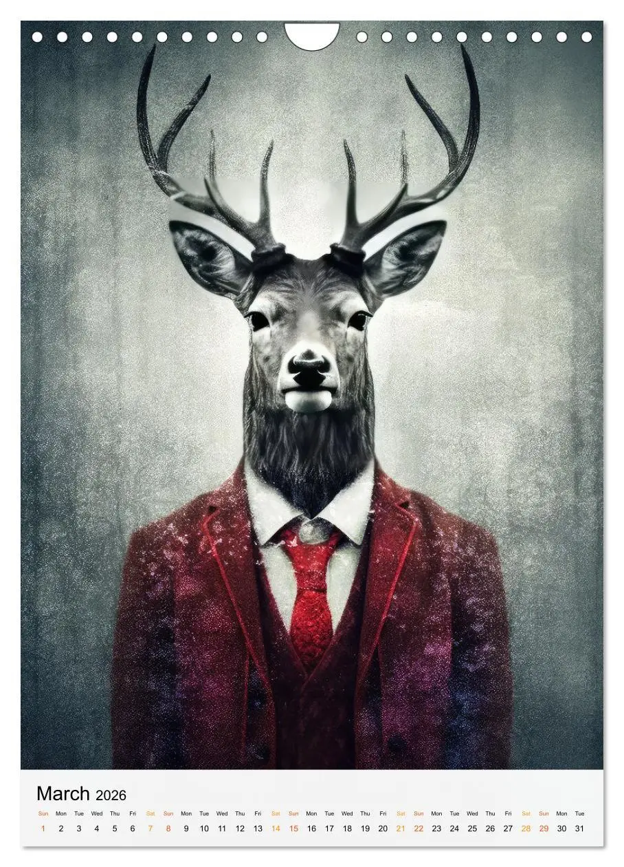 Bild: 9783516547917 | Animalia Fusion (Wall Calendar 2026 DIN A4 portrait), CALVENDO 12...
