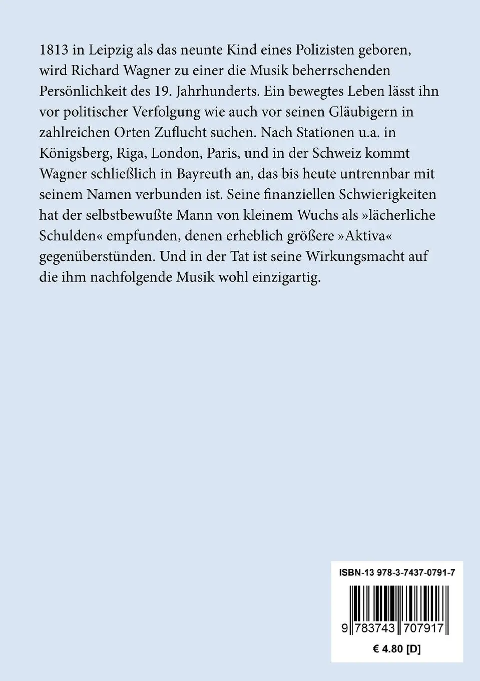 Rückseite: 9783743707917 | Lohengrin | Romantische Oper in drei Aufzügen | Richard Wagner | Buch