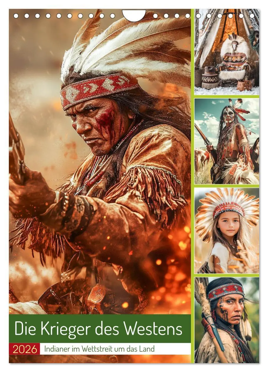 Cover: 9783457278017 | Die Krieger des Westens (Wandkalender 2026 DIN A4 hoch), CALVENDO...