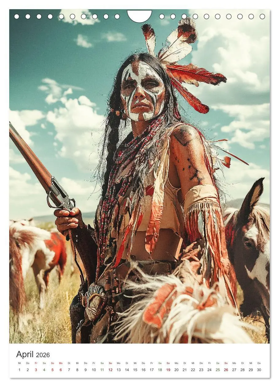 Bild: 9783457278017 | Die Krieger des Westens (Wandkalender 2026 DIN A4 hoch), CALVENDO...