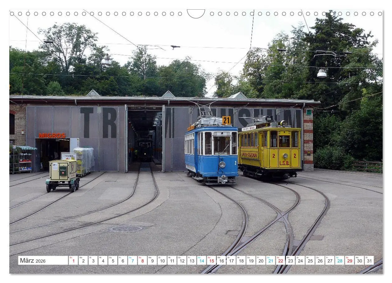 Bild: 9783457348017 | Die Zürcher Tram (Wandkalender 2026 DIN A3 quer), CALVENDO...