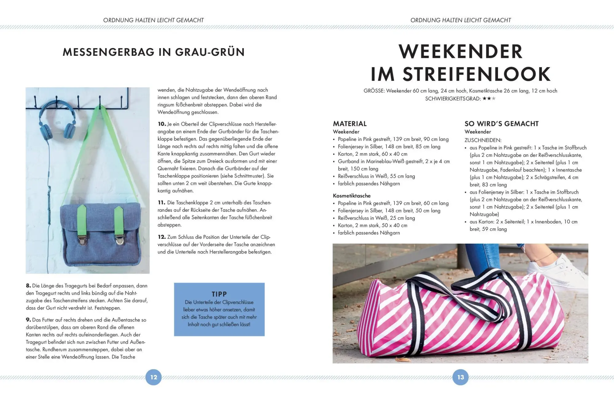 Bild: 9783625198017 | Taschen nähen I Shopper, Rucksack, Clutch und mehr | Buch | 64 S.