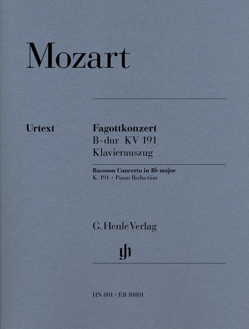 Cover: 9790201808017 | Bassoon Concerto B Flat KV191 | Wolfgang Amadeus Mozart | Taschenbuch