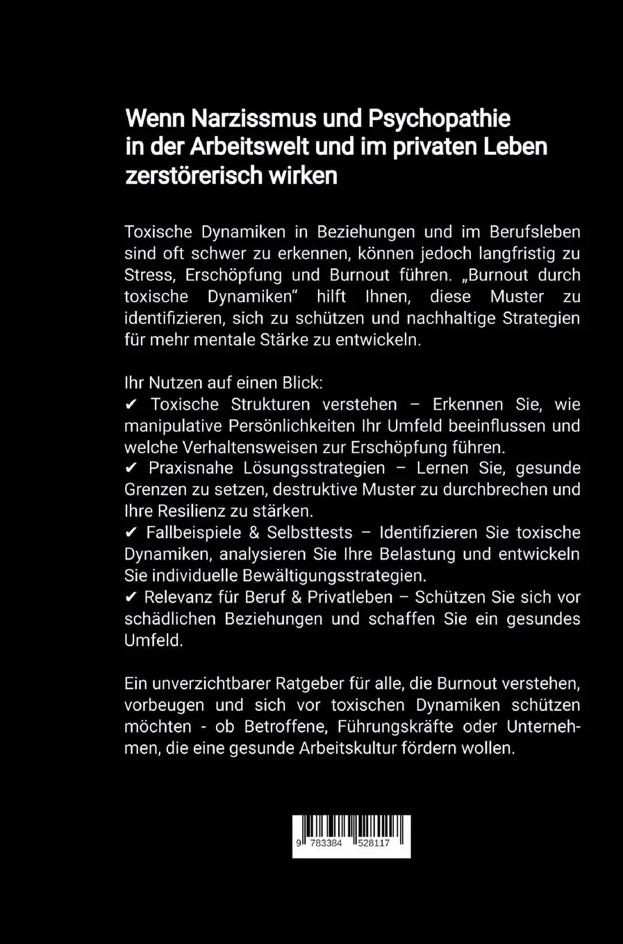 Rückseite: 9783384528117 | Burnout durch toxische Dynamiken | Bernhard Metzger | Buch | 248 S.