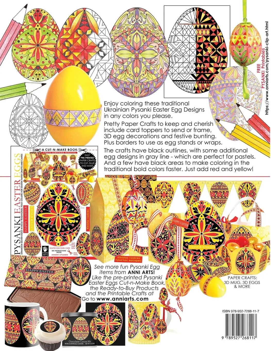 Rückseite: 9789527268117 | Color and Craft Pysanki Easter Eggs | Anneke Lipsanen | Taschenbuch