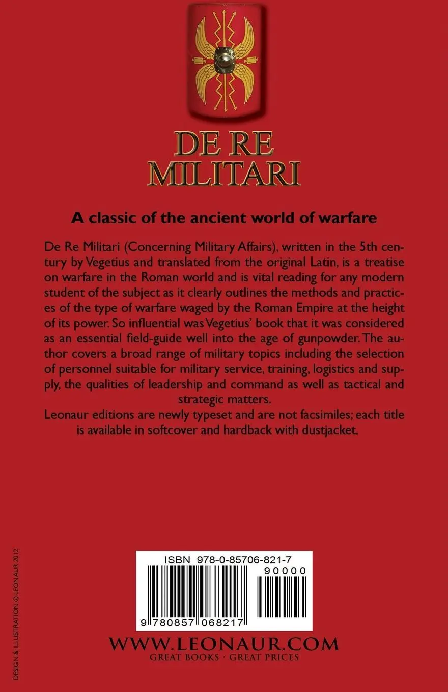 Rückseite: 9780857068217 | De Re Militari (Concerning Military Affairs) | Renatus | Taschenbuch