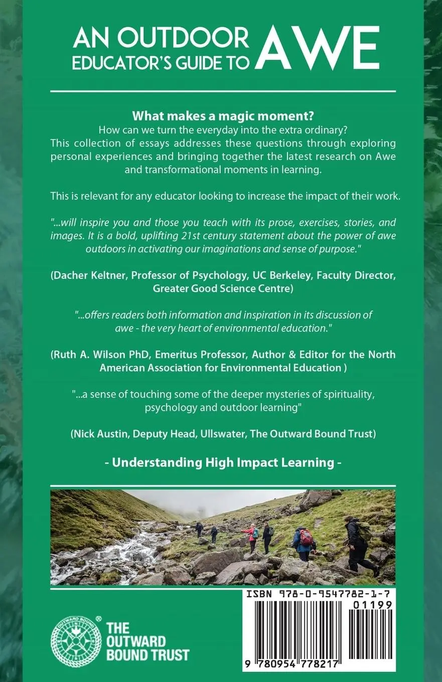 Rückseite: 9780954778217 | An Outdoor Educator's Guide to Awe | Kevin P Long | Taschenbuch | 2014