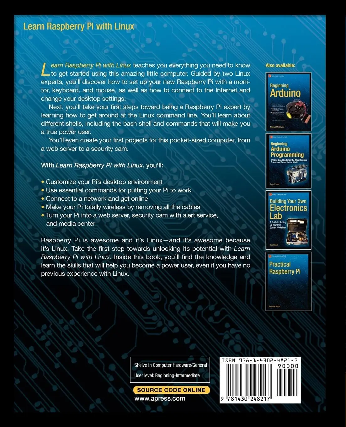 Rückseite: 9781430248217 | Learn Raspberry Pi with Linux | David Hows (u. a.) | Taschenbuch | xxx