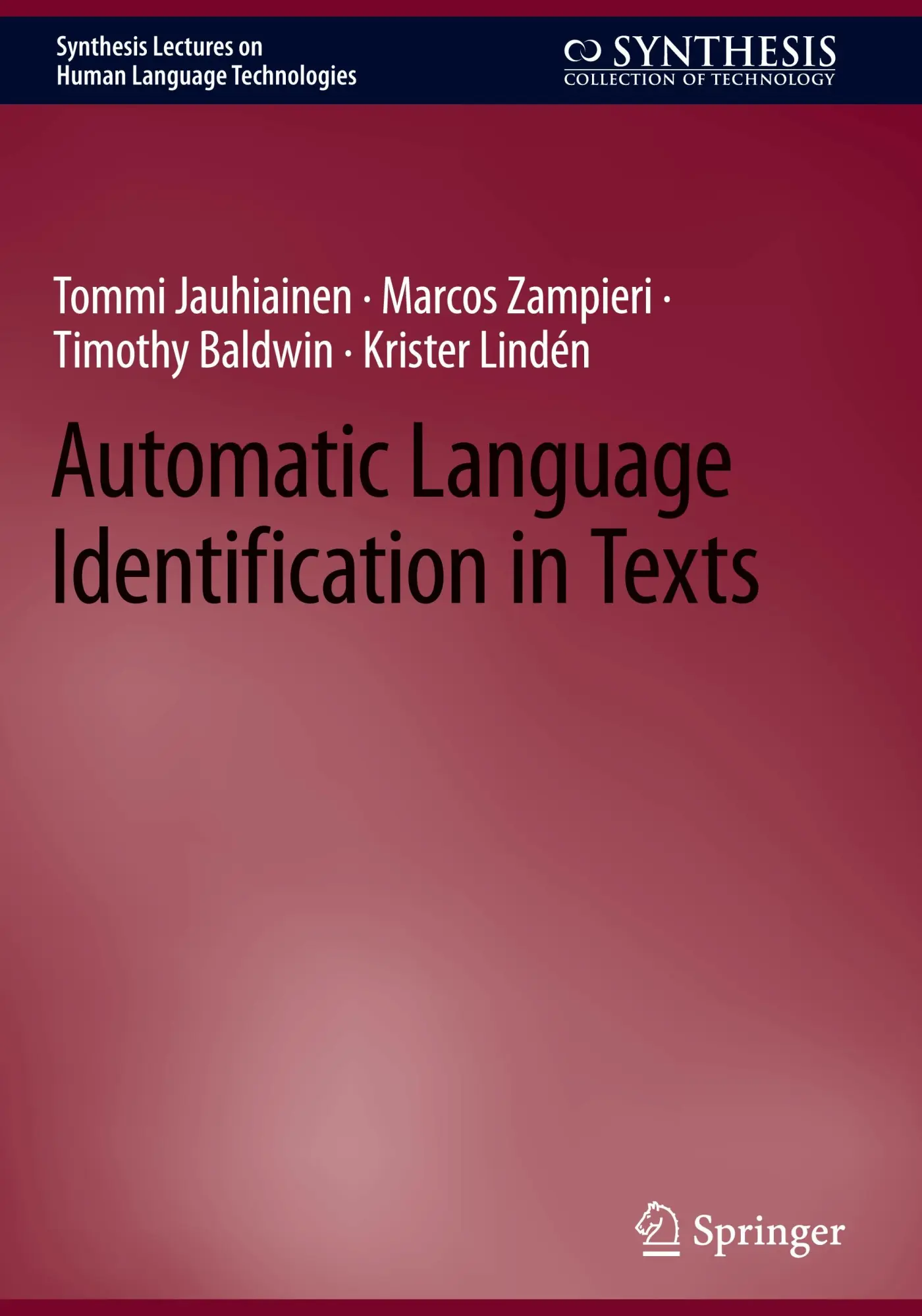 Cover: 9783031458217 | Automatic Language Identification in Texts | Tommi Jauhiainen (u. a.)