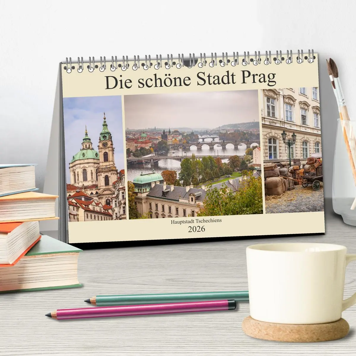 Bild: 9783457878217 | Die schöne Stadt Prag (Tischkalender 2026 DIN A5 quer), CALVENDO...