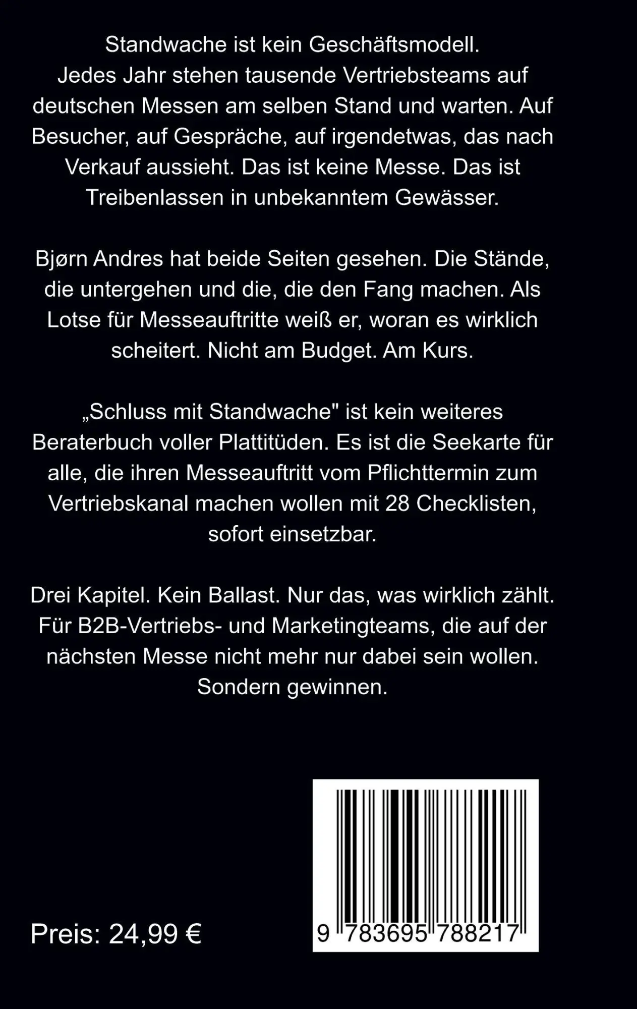 Rückseite: 9783695788217 | Andres, B: Schluss mit Standwache | Björn Andres | Taschenbuch | 2026