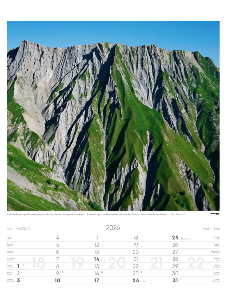 Bild: 9788868398217 | Alpen Kalender 2026 | Alpi - Alps | Athesia-Tappeiner Verlag | 14 S.