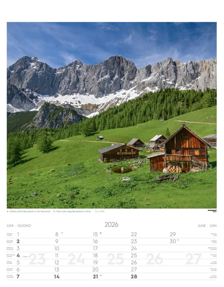 Bild: 9788868398217 | Alpen Kalender 2026 | Alpi - Alps | Athesia-Tappeiner Verlag | 14 S.
