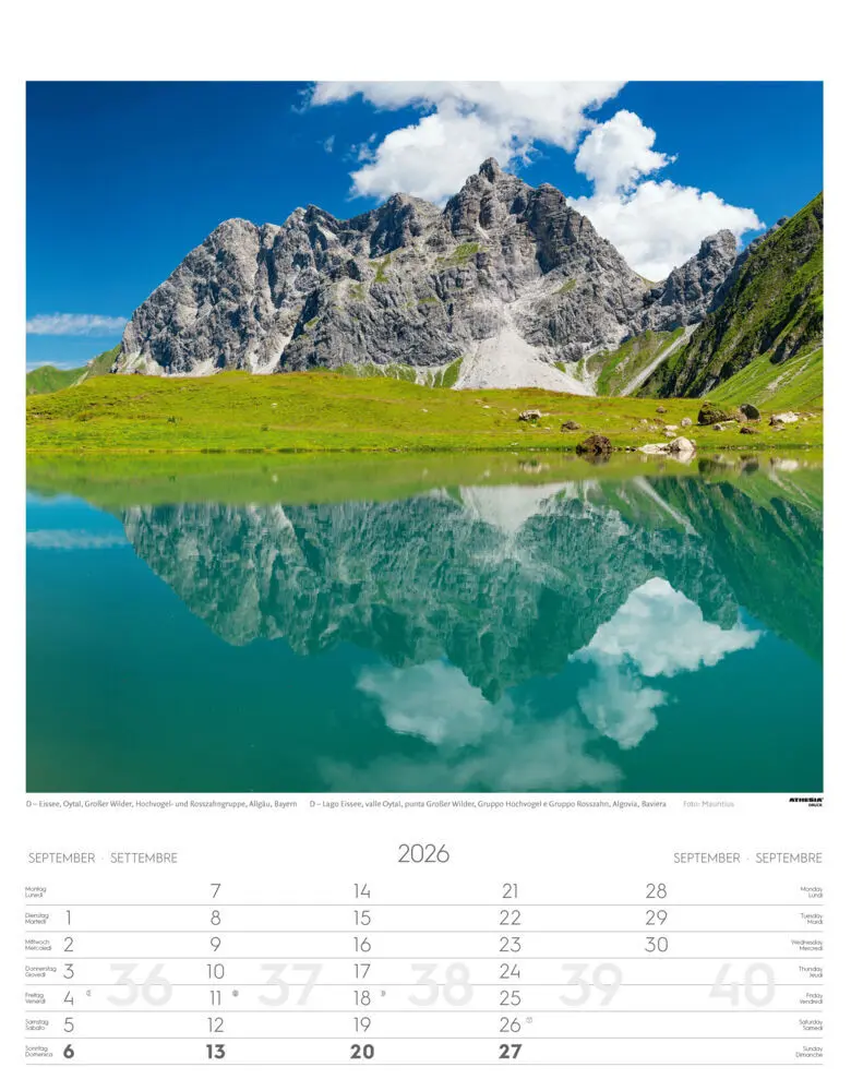 Bild: 9788868398217 | Alpen Kalender 2026 | Alpi - Alps | Athesia-Tappeiner Verlag | 14 S.