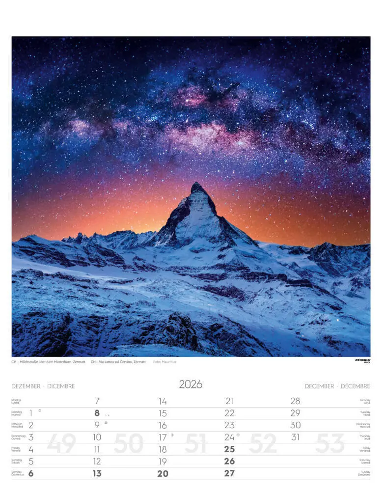 Bild: 9788868398217 | Alpen Kalender 2026 | Alpi - Alps | Athesia-Tappeiner Verlag | 14 S.