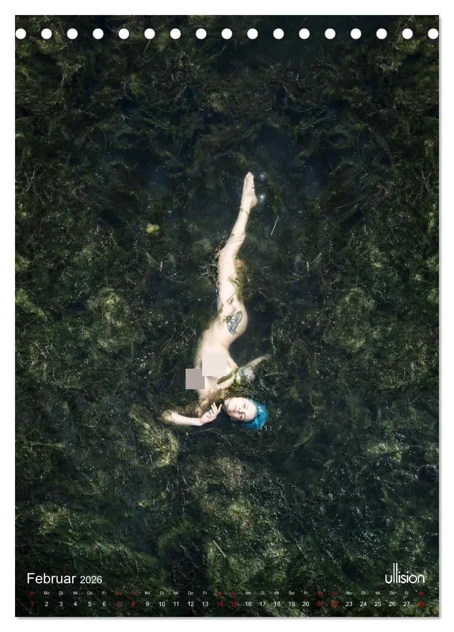 Bild: 9783516338317 | Akt im Wasser - sinnliche Nymphen (Tischkalender 2026 DIN A5 hoch),...
