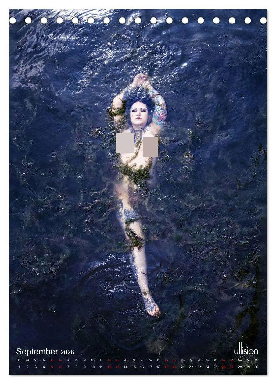 Bild: 9783516338317 | Akt im Wasser - sinnliche Nymphen (Tischkalender 2026 DIN A5 hoch),...