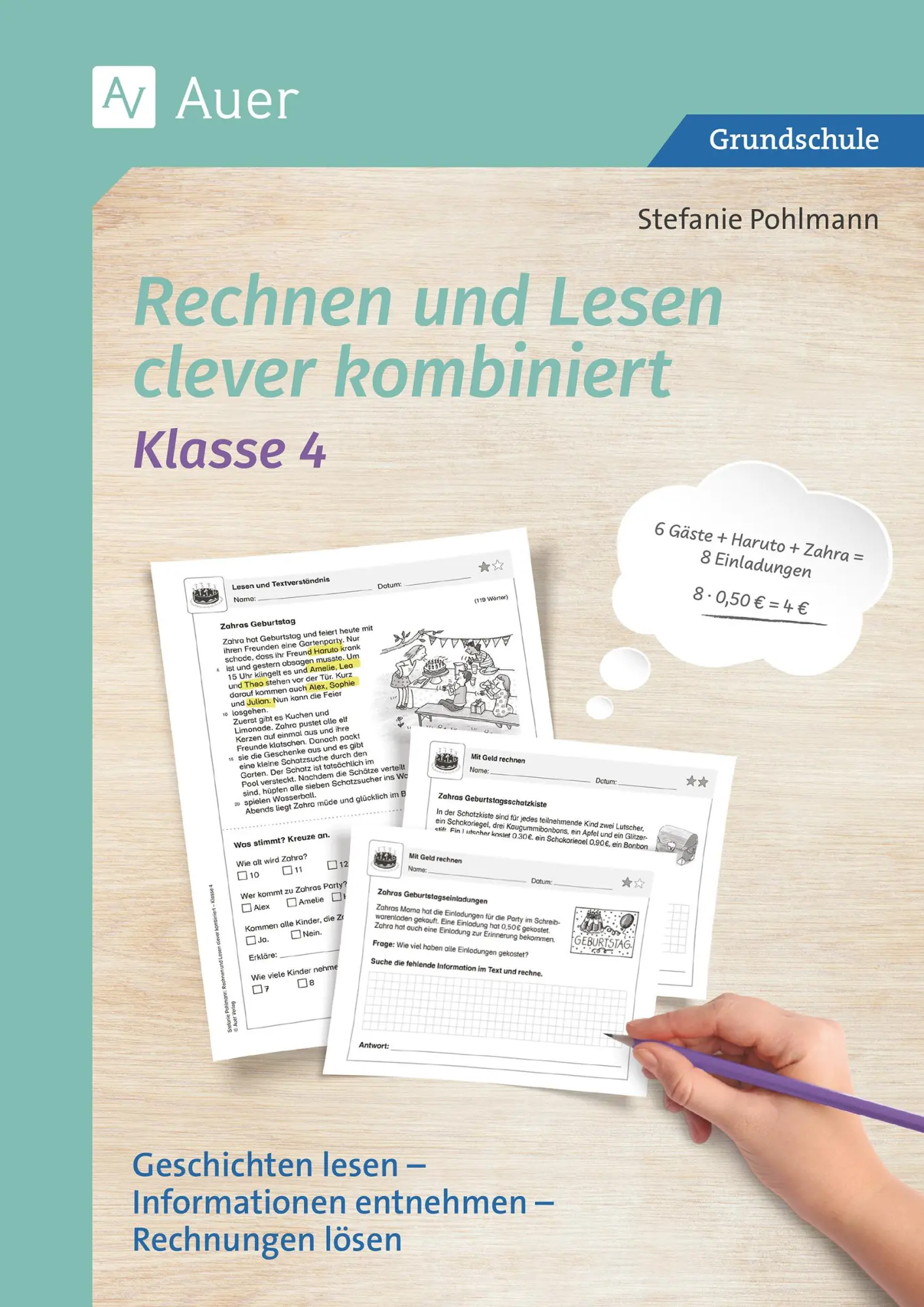Cover: 9783403088417 | Rechnen und Lesen clever kombiniert - Klasse 4 | Stefanie Pohlmann