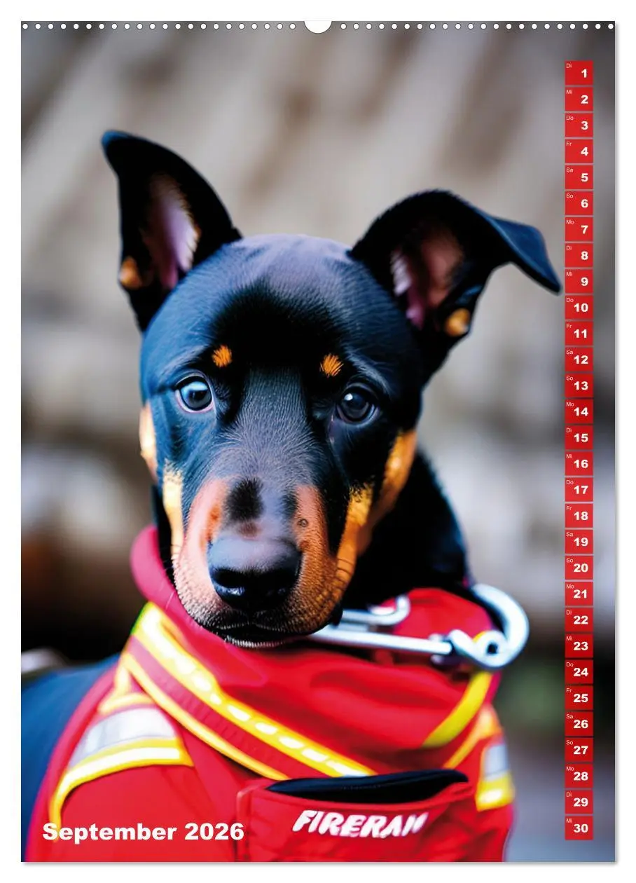 Bild: 9783516328417 | Feuerwehr - Tierischer Feuerwehrkalender (Wandkalender 2026 DIN A2...
