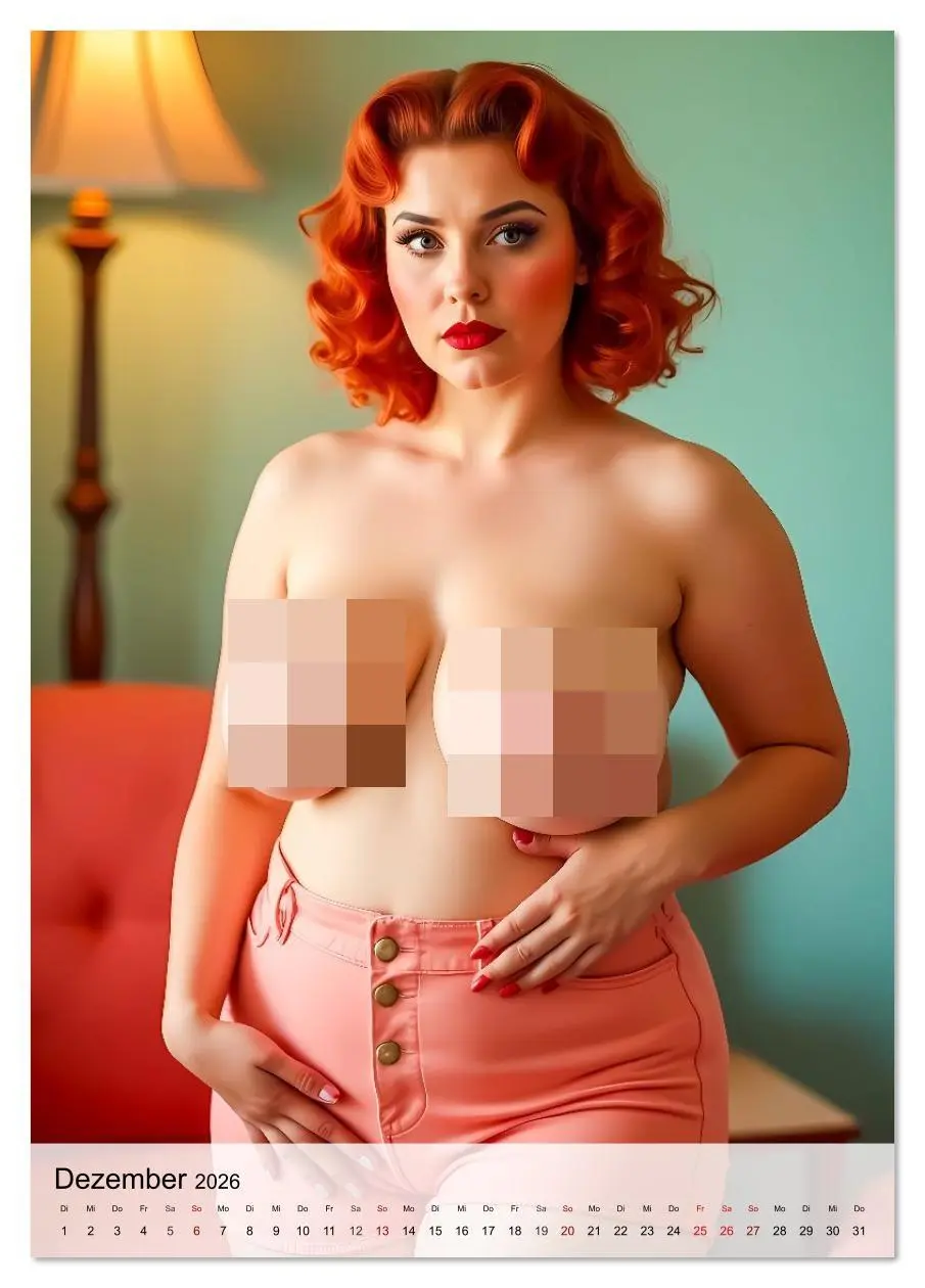 Bild: 9783516638417 | Pin-up Girls - Die sündigen Fifties (Tischkalender 2026 DIN A5...