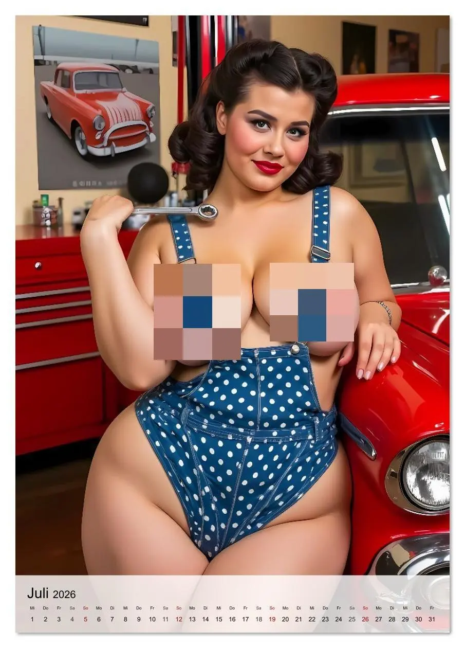 Bild: 9783516638417 | Pin-up Girls - Die sündigen Fifties (Tischkalender 2026 DIN A5...