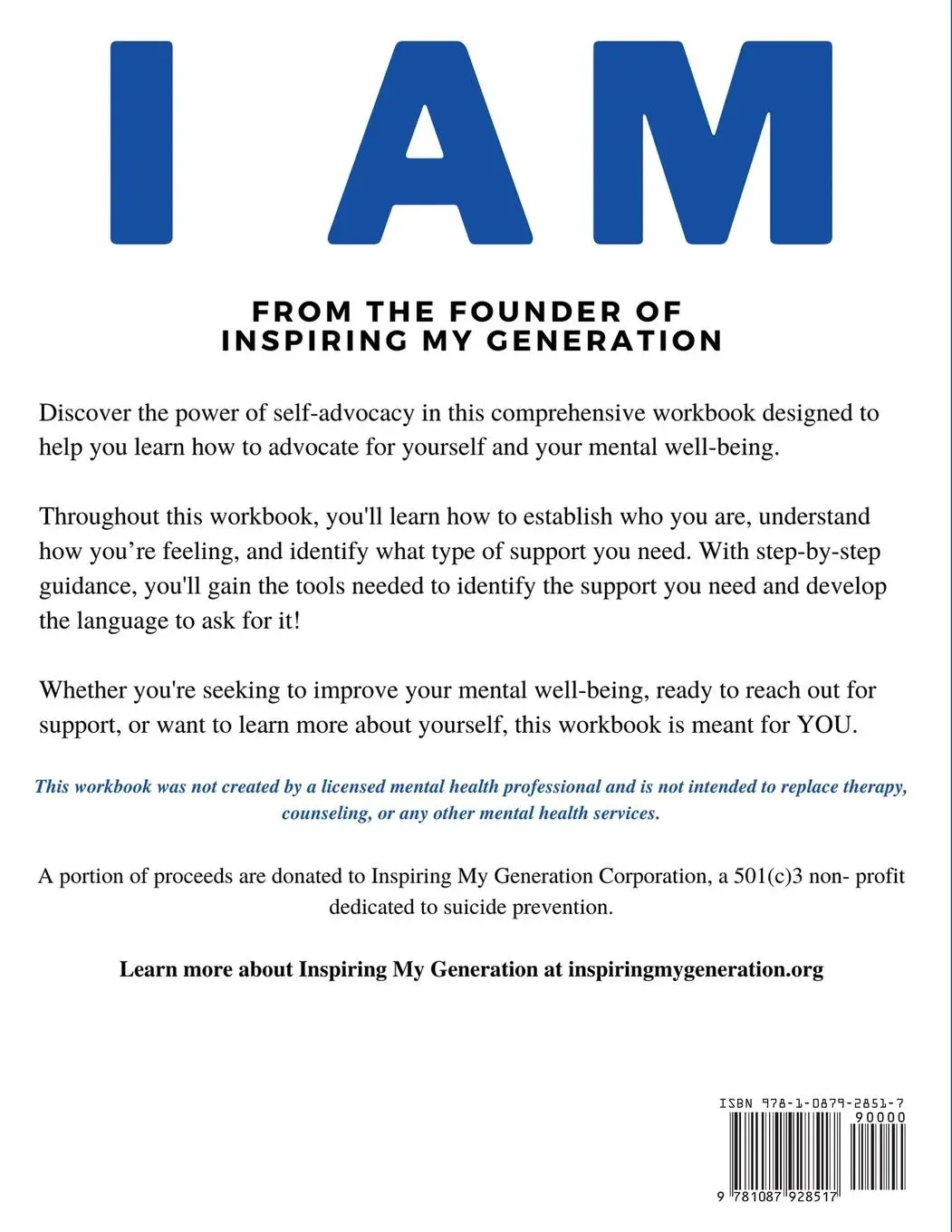 Rückseite: 9781087928517 | I AM | Francesca Reicherter | Taschenbuch | Kartoniert / Broschiert