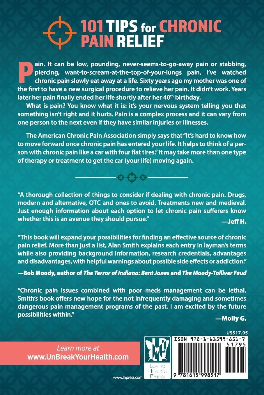 Rückseite: 9781615998517 | 101 Tips for Chronic Pain Relief | Alan E. Smith | Taschenbuch | 2024