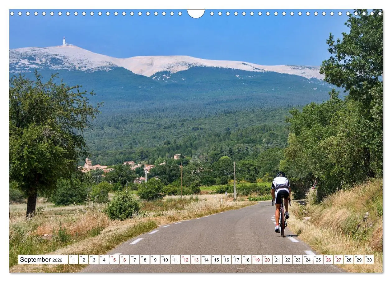 Bild: 9783457848517 | Mit dem Rennrad zum Mont Ventoux (Wandkalender 2026 DIN A3 quer),...