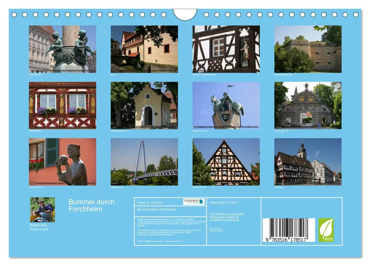 Bild: 9783516178517 | Bummel durch Forchheim (Wandkalender 2026 DIN A4 quer), CALVENDO...