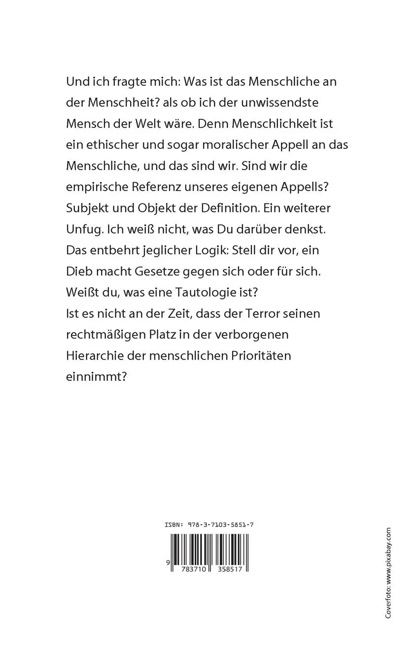 Rückseite: 9783710358517 | Te Deum des Todes (Band I) | Es war obszön zu leben | Serna | Buch