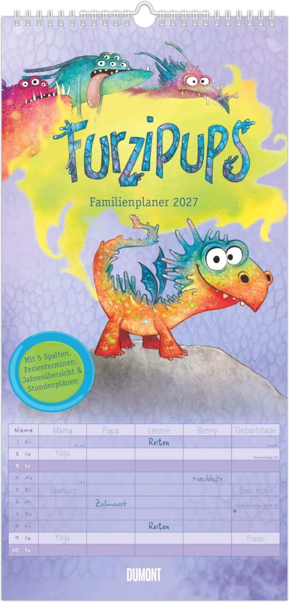 Cover: 4069095018617 | Familienplaner Furzipups der Knatterdrache 2027 | KG | Kalender | 2027