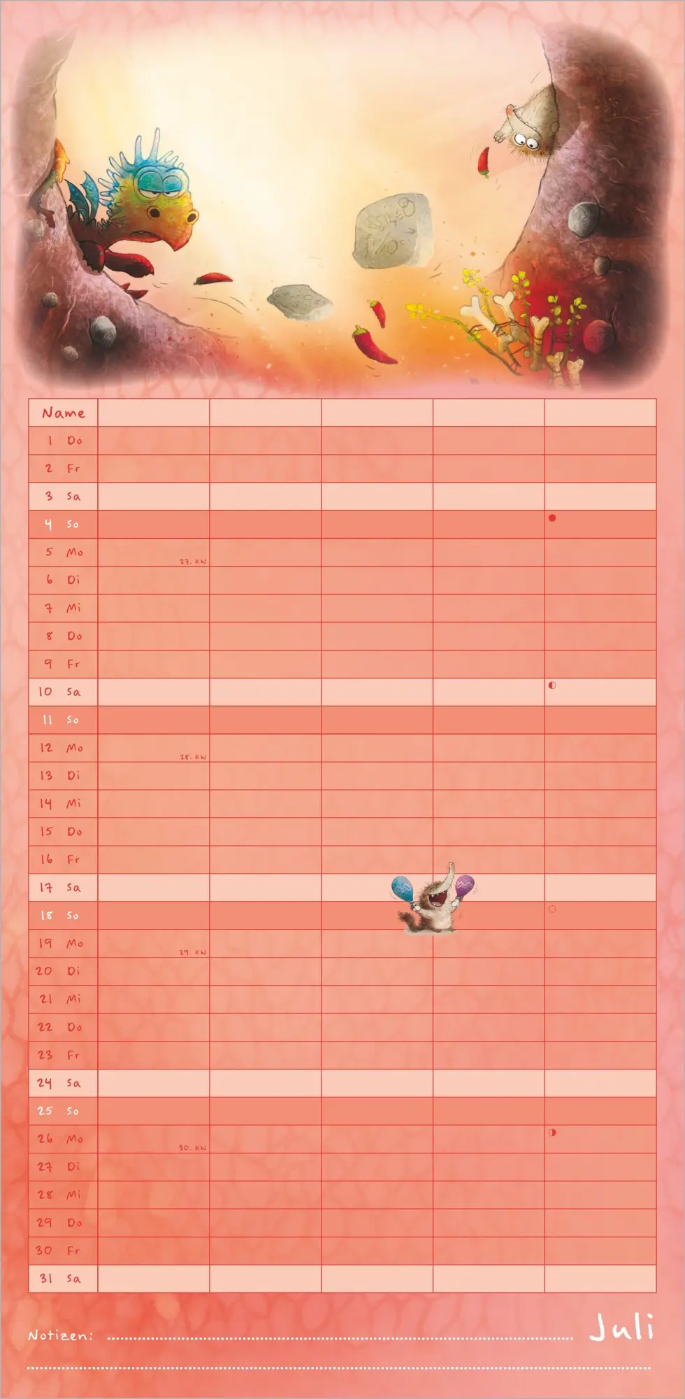 Bild: 4069095018617 | Familienplaner Furzipups der Knatterdrache 2027 | KG | Kalender | 2027