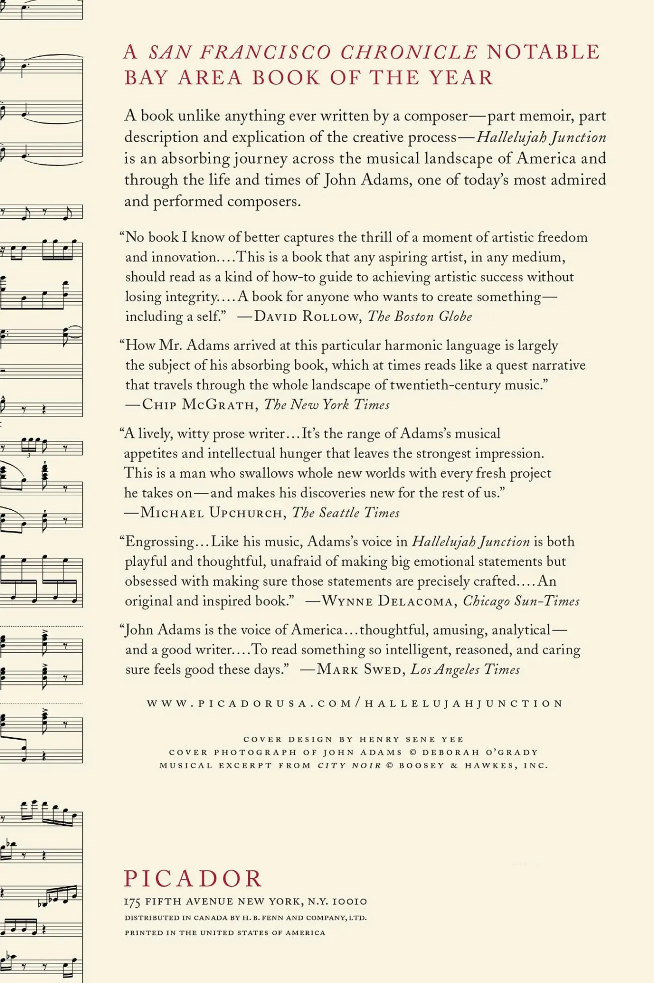 Rückseite: 9780312428617 | Hallelujah Junction | Composing an American Life | John Adams | Buch