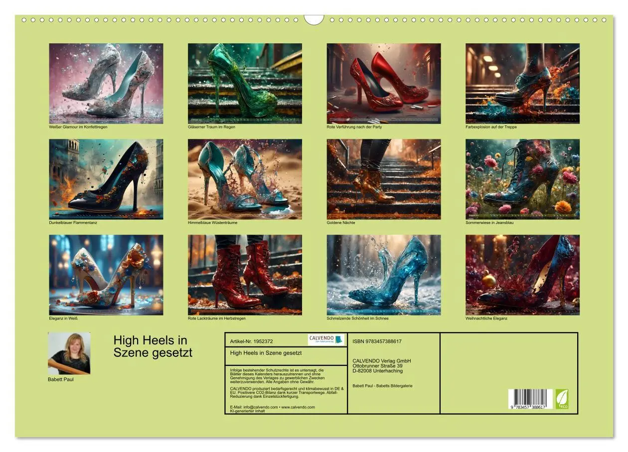 Bild: 9783457388617 | High Heels in Szene gesetzt (Wandkalender 2026 DIN A2 quer),...