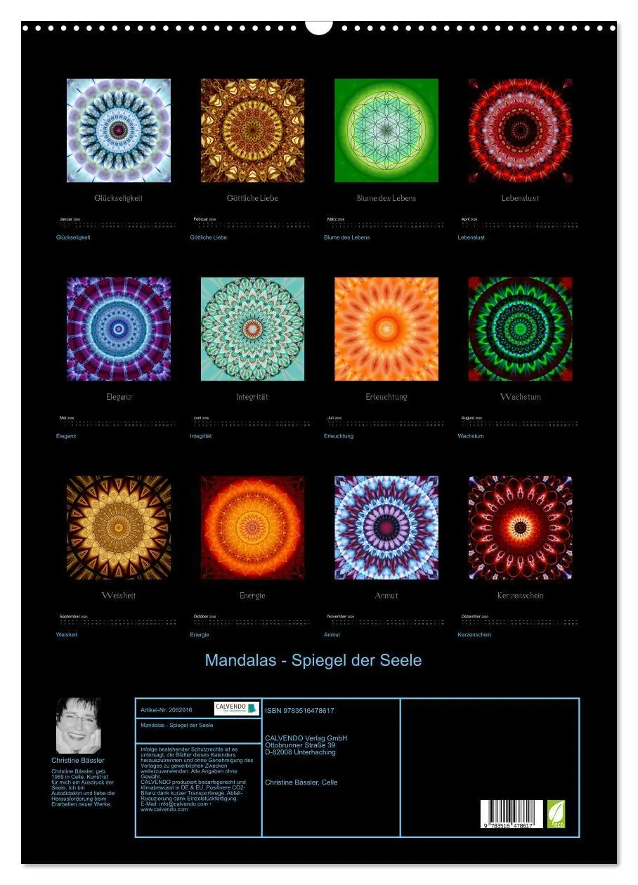Bild: 9783516478617 | Mandalas - Spiegel der Seele (Wandkalender 2026 DIN A2 hoch),...