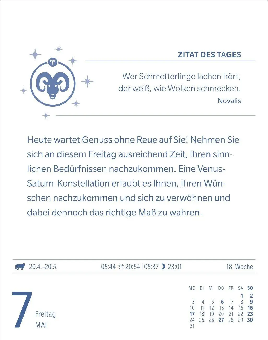 Bild: 9783840038617 | Widder Sternzeichenkalender 2027 - Tagesabreißkalender - Ihr...