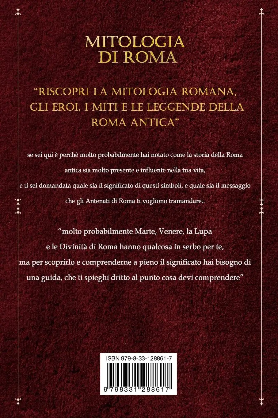 Rückseite: 9798331288617 | Mitologia di Roma | Templum Dianae Media | Taschenbuch | Italienisch