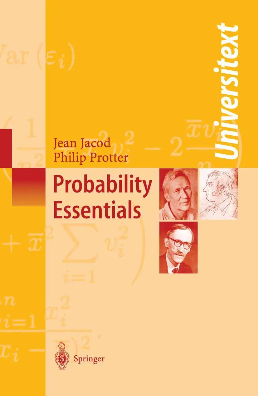 Cover: 9783540438717 | Probability Essentials | Philip Protter (u. a.) | Taschenbuch | x Cover: 9783540438717 | Probability Essentials | Philip Protter (u. a.) | Taschenbuch | x