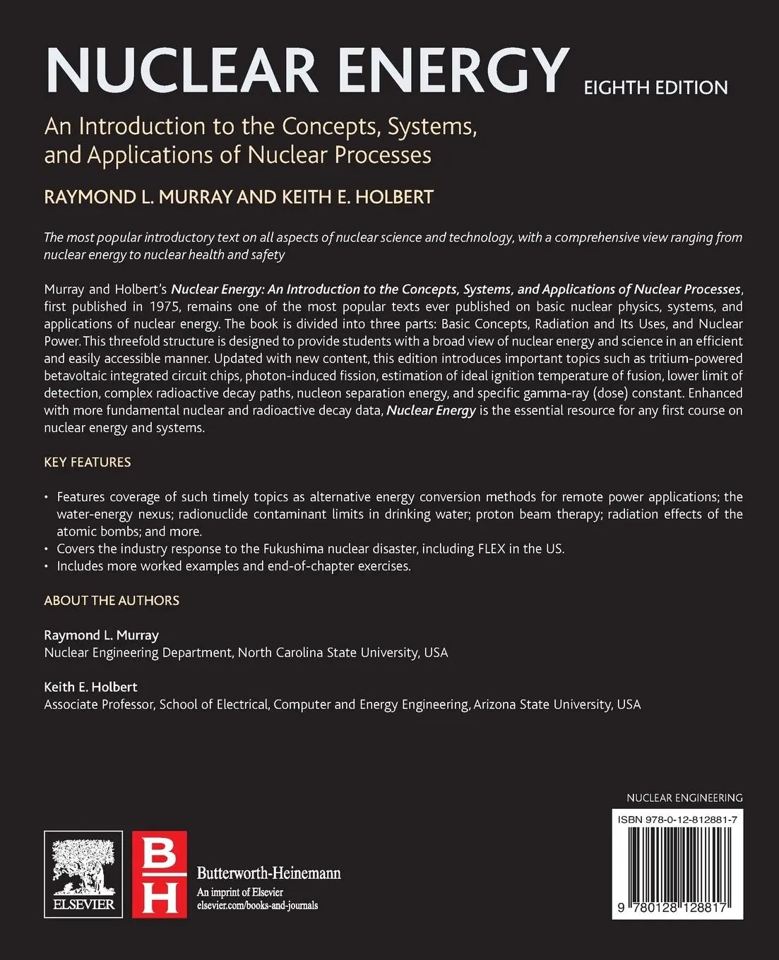 Rückseite: 9780128128817 | Nuclear Energy | Keith E. Engineer Holbert (u. a.) | Taschenbuch