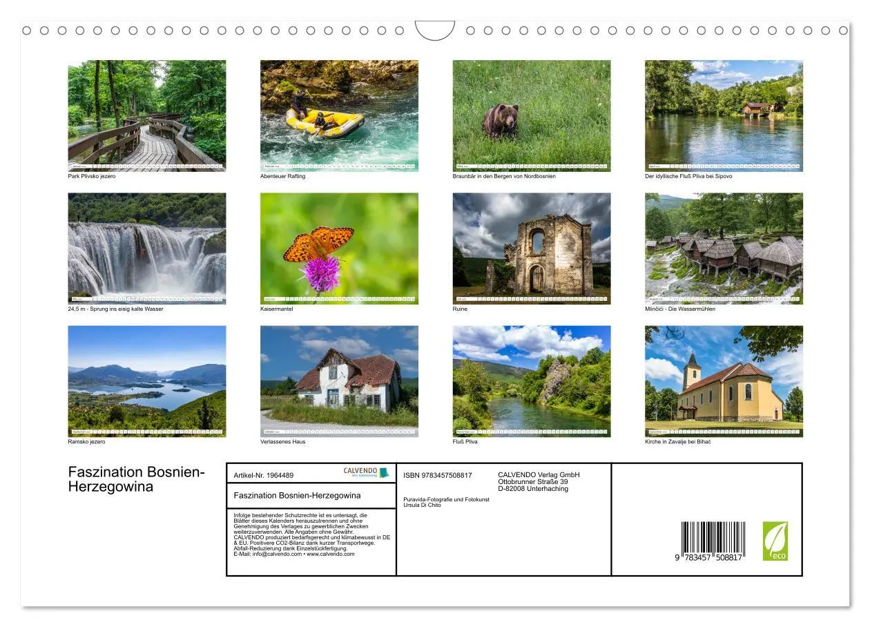Bild: 9783457508817 | Faszination Bosnien-Herzegowina (Wandkalender 2026 DIN A3 quer),...